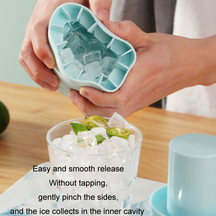 Stampo cilindrico per la produzione di ghiaccio con tazza di cubetti di ghiaccio in silicone