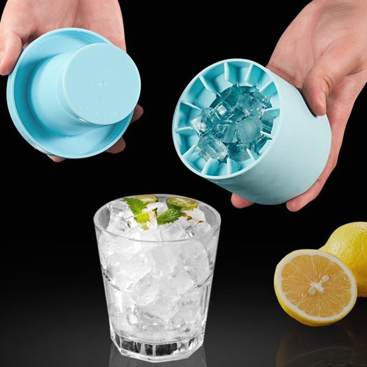 Stampo cilindrico per la produzione di ghiaccio con tazza di cubetti di ghiaccio in silicone
