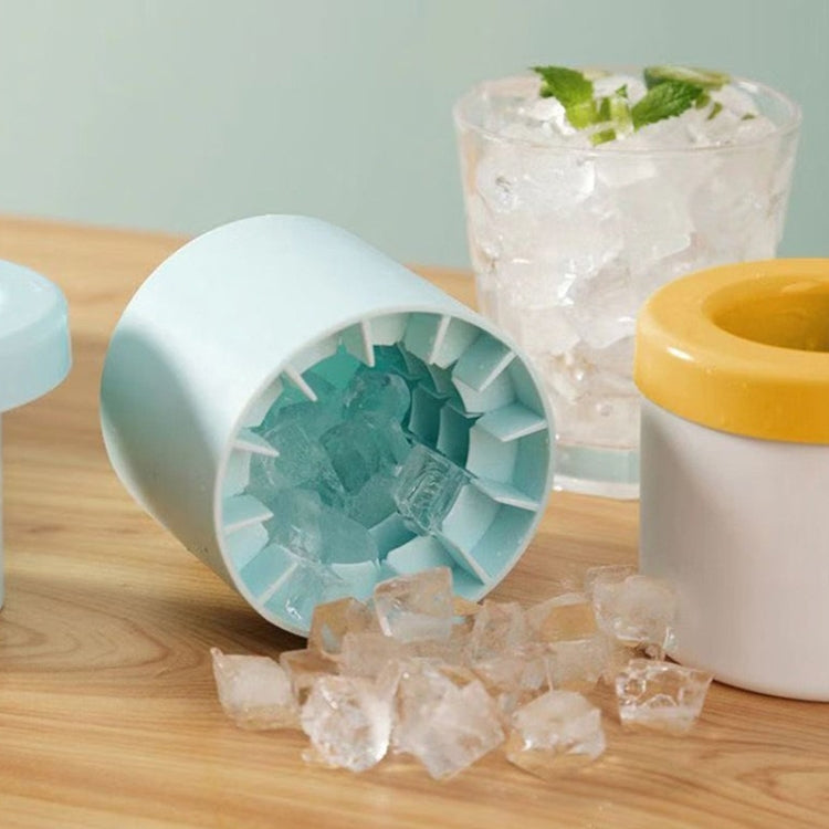 Stampo cilindrico per la produzione di ghiaccio con tazza di cubetti di ghiaccio in silicone