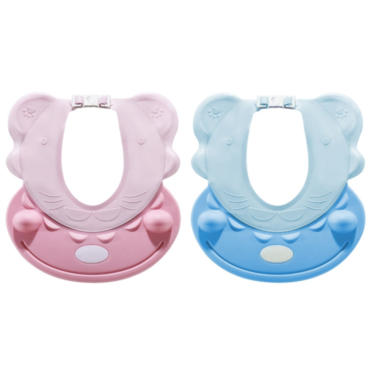 Cuffia da doccia regolabile con protezione per le orecchie impermeabile per shampoo per bambini