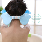 Cuffia da doccia regolabile con protezione per le orecchie impermeabile per shampoo per bambini