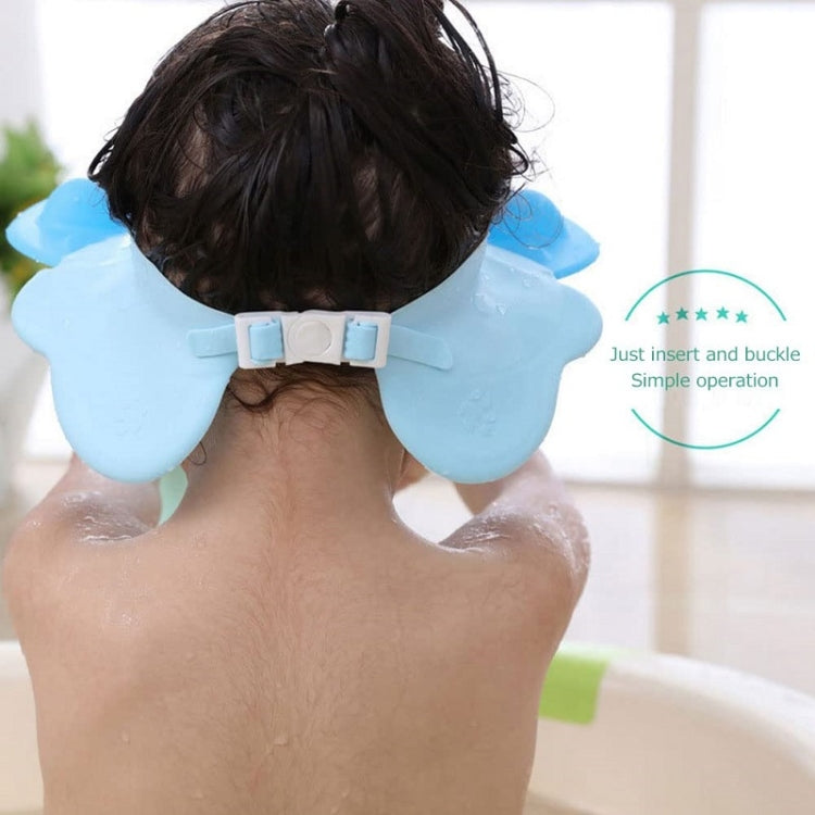 Cuffia da doccia regolabile con protezione per le orecchie impermeabile per shampoo per bambini