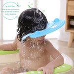 Cuffia da doccia regolabile con protezione per le orecchie impermeabile per shampoo per bambini