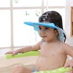 Cuffia da doccia regolabile con protezione per le orecchie impermeabile per shampoo per bambini