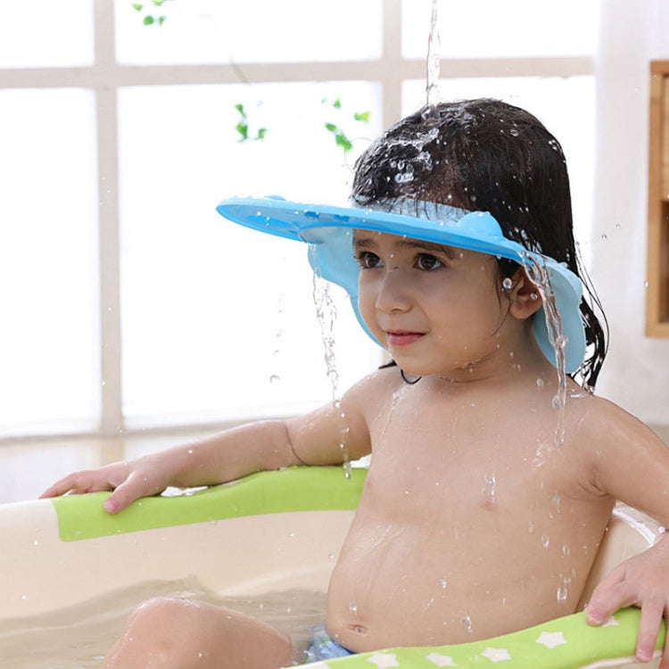 Cuffia da doccia regolabile con protezione per le orecchie impermeabile per shampoo per bambini