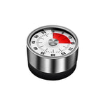 Timer meccanico da cucina in acciaio inossidabile, promemoria per la gestione del tempo degli studenti, sveglia da forno