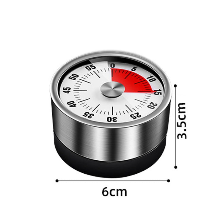 Timer meccanico da cucina in acciaio inossidabile, promemoria per la gestione del tempo degli studenti, sveglia da forno