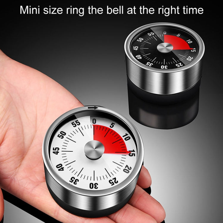 Timer meccanico da cucina in acciaio inossidabile, promemoria per la gestione del tempo degli studenti, sveglia da forno