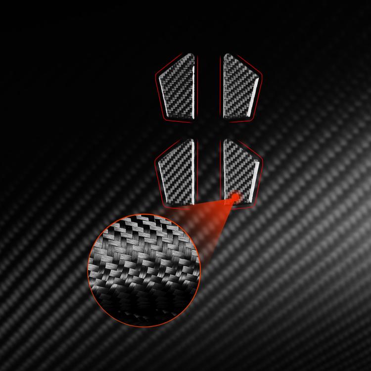Per Chevrolet Malibu 2016-2021 4 pezzi/set adesivo per porta interna con guida a sinistra