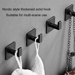 Ganci solidi ispessiti Ganci per abiti da toilette Appendiabiti da parete con perforazione gratuita in alluminio, 9524