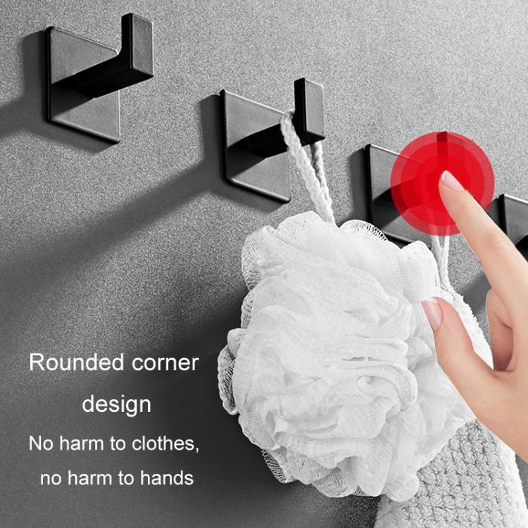 Ganci solidi ispessiti Ganci per abiti da toilette Appendiabiti da parete con perforazione gratuita in alluminio, 9524