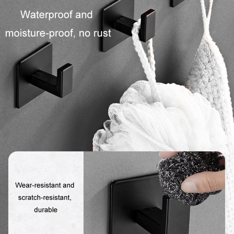 Ganci solidi ispessiti Ganci per abiti da toilette Appendiabiti da parete con perforazione gratuita in alluminio, 9524