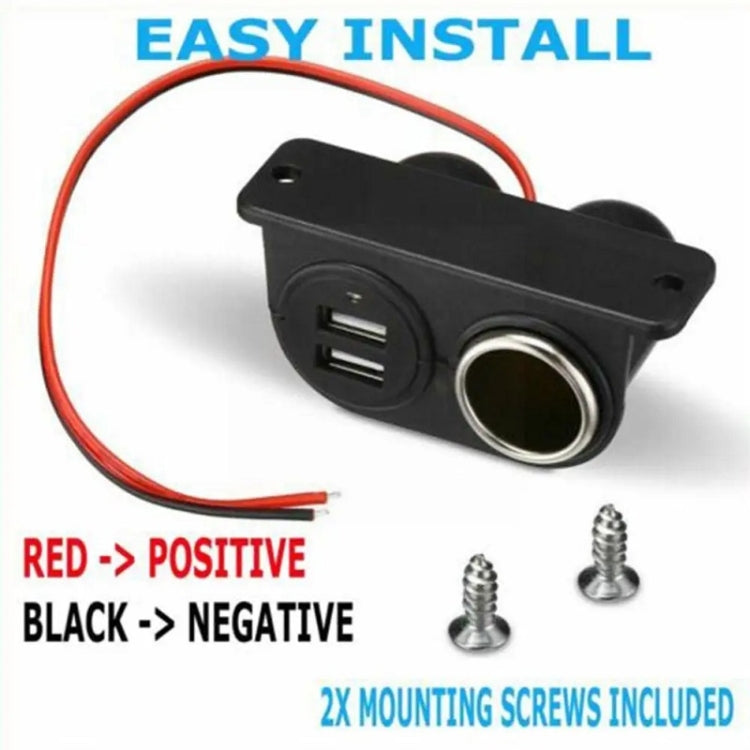 Caricabatteria da auto doppio USB 3.1A/3100mA modificato con accendisigari