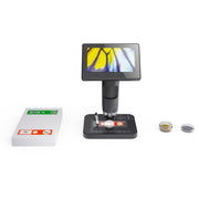 Microscopio digitale elettronico HD Lente d'ingrandimento elettronica per cellule biologiche con tasto touch da 5 pollici 8000X, MS03