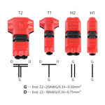 Morsettiera rapida con spina diritta in rame 9A 36V