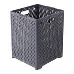 Cesto portabiancheria pieghevole in plastica 45x35x6 cm