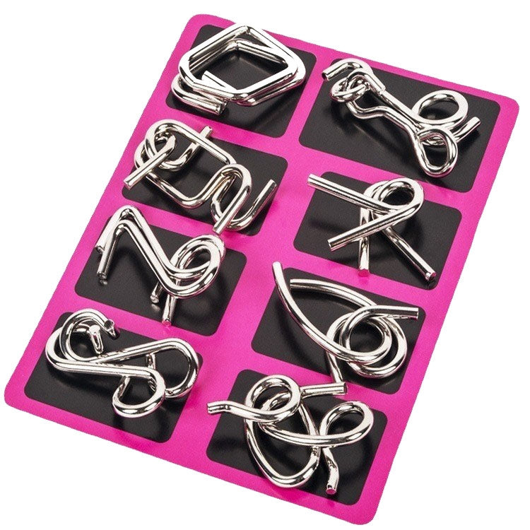 Set 8 pezzi Lu Ban Lock giocattoli educativi in metallo