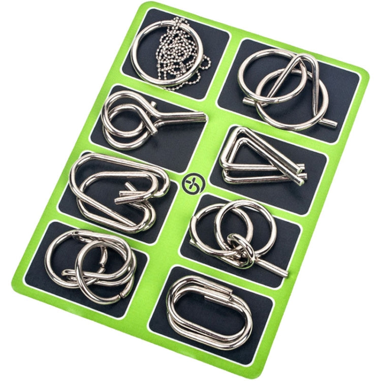 Set 8 pezzi Lu Ban Lock giocattoli educativi in metallo