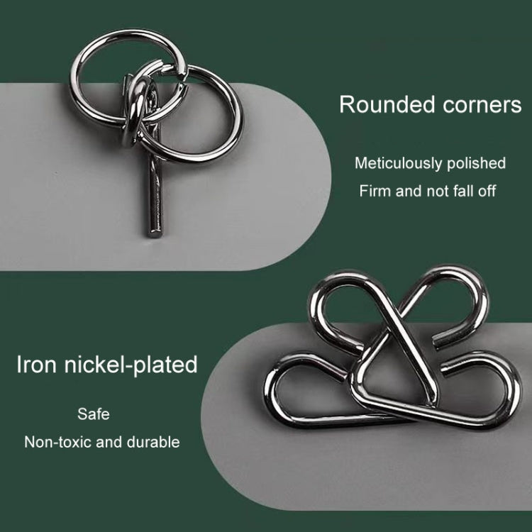 Set 8 pezzi Lu Ban Lock giocattoli educativi in metallo