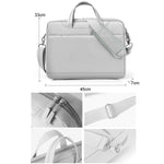Borsa a tracolla portatile per computer portatile con airbag a tracolla, 17.3 inch