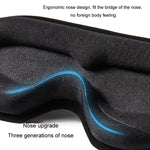 Maschera per gli occhi 3D Maschera per gli occhi per dormire tutto in uno con paralume traspirante per naso stereoscopico