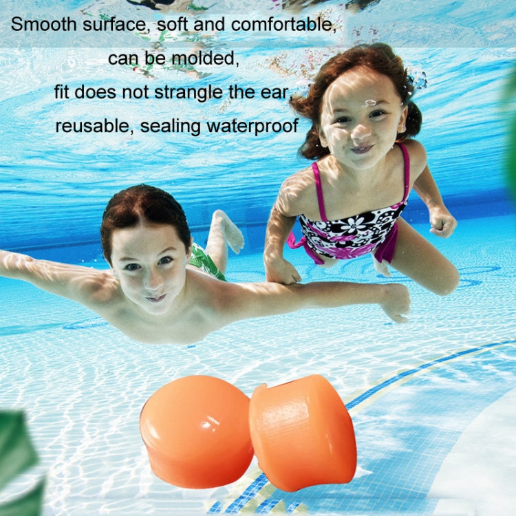 Tappi per le orecchie impermeabili per il nuoto con riduzione del rumore, 12 pezzi, per bambini, in fango di silicone