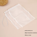 2 pz/pacco per uso domestico, sacchetto filtro per residui di latte di soia, sacchetto a rete per filtro per succhi, 80 Mesh, 100 Mesh