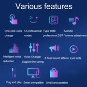 Trasformatore audio S9 con cambio voce per smartphone