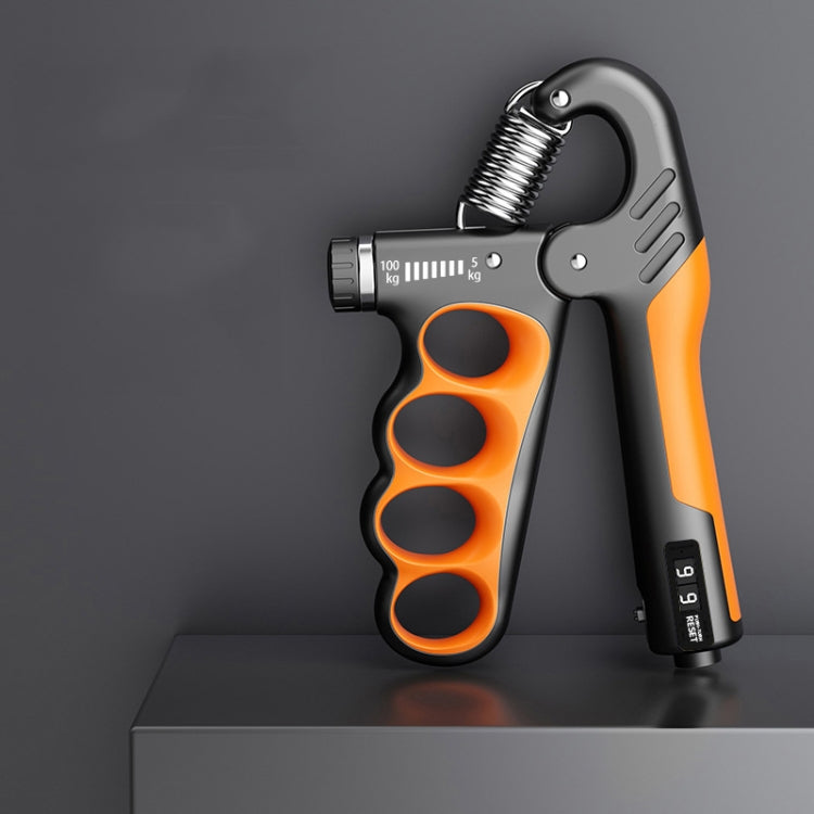 Esercitatore per muscoli del braccio rinforzante per impugnatura regolabile da 5-100 kg, Electronic Counter Orange, Electronic Counter Red, Electronic Counter Gray, Mechanical Counter Orange, Mechanical Counter Red, Mechanical Counter Gray