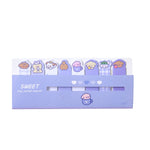 120 fogli/set Kawaii Sticky Tab Note Page Marker Bandiere di file scrivibili e riposizionabili, Dog, Fruit, Girl, Flower, Bear, Cat