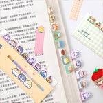 120 fogli/set Kawaii Sticky Tab Note Page Marker Bandiere di file scrivibili e riposizionabili, Dog, Fruit, Girl, Flower, Bear, Cat