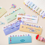 120 fogli/set Kawaii Sticky Tab Note Page Marker Bandiere di file scrivibili e riposizionabili, Dog, Fruit, Girl, Flower, Bear, Cat