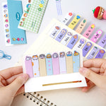 120 fogli/set Kawaii Sticky Tab Note Page Marker Bandiere di file scrivibili e riposizionabili, Dog, Fruit, Girl, Flower, Bear, Cat