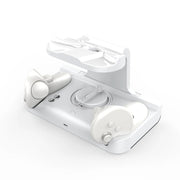 Per base di ricarica per cuffie Meta Quest 3 con supporto di ricarica con impugnatura VR Dazzle Lights, White, Black