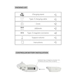 Base di ricarica per cuffie Meta Quest 3 con LED