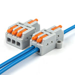 Morsettiera a connessione rapida con splitter per fili mini push