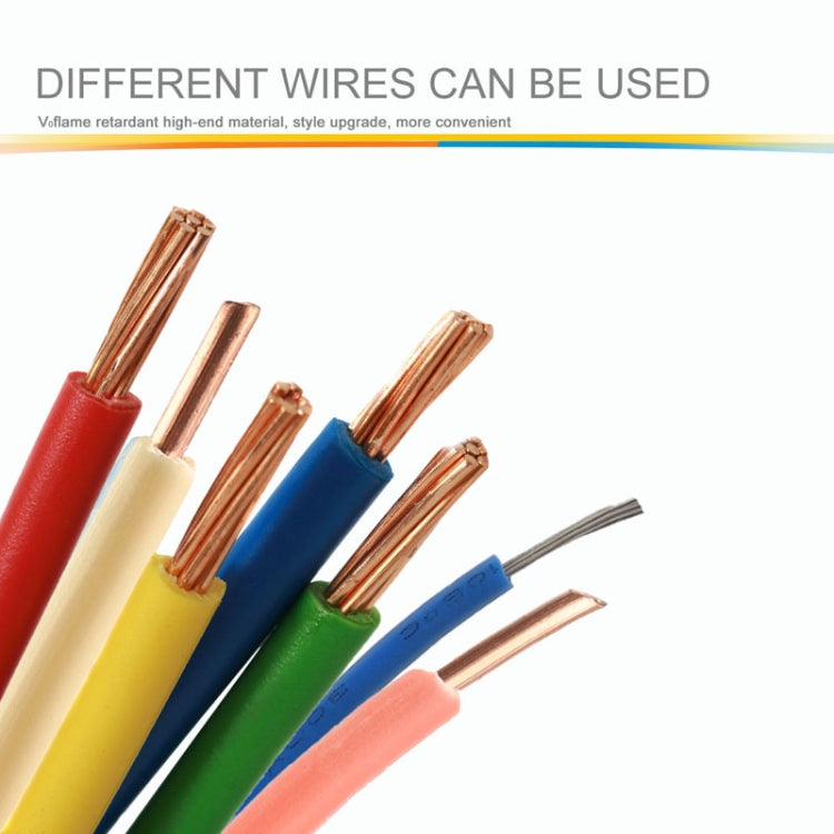 Morsettiera a connessione rapida con splitter per fili mini push