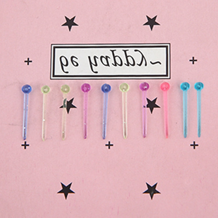 Orecchini a bottone monouso in plastica da 10 pezzi/pacco per orecchini, Ear Sticks Black, Ear Sticks Transparent, Ear Sticks Colorful, Match Head Colorful