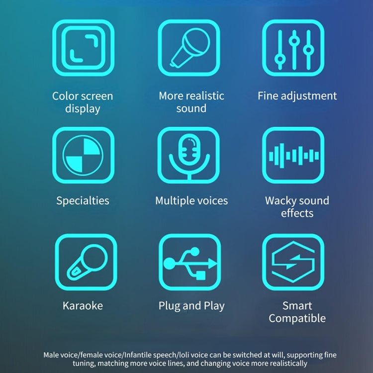 Registratore audio A9 con schermo a colori per smartphone