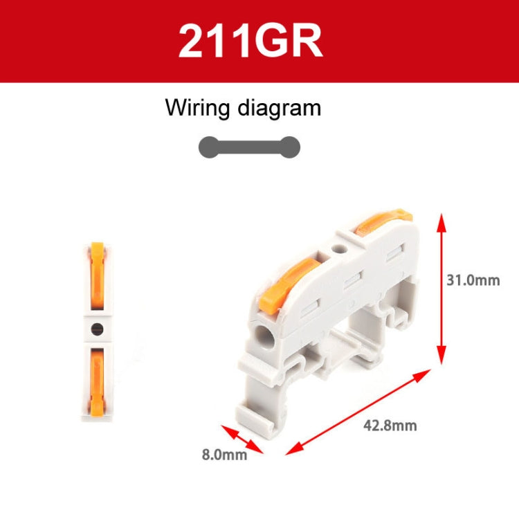 Morsettiera rapida con binario guida 32A 400V