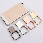 Supporto magnetico per cellulare con fibbia ad anello quadrato girevole a 360 gradi, Random Color Delivery