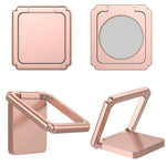 Supporto magnetico per cellulare con fibbia ad anello quadrato girevole a 360 gradi, Random Color Delivery
