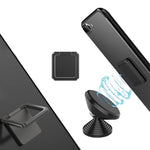 Supporto magnetico per cellulare con fibbia ad anello quadrato girevole a 360 gradi, Random Color Delivery
