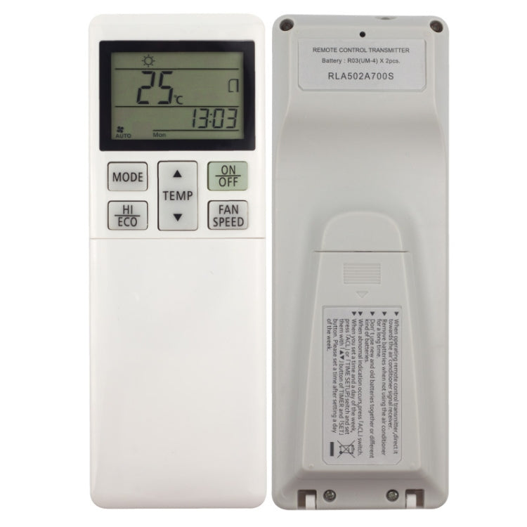 Per parti di ricambio del telecomando del condizionatore d'aria Mitsubishi RLA502A700S, RLA502A700S