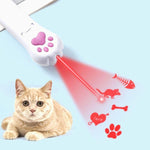 Giocattolo per proiezione di animali domestici Proiettore a LED ricaricabile tramite USB Cat Teaser Giocattoli interattivi, A Type-Red Laser+ Green Light, B Type-Red Laser+ Red Light, C Type-UV Light+Green Light, D Type -UV Light+Red Light
