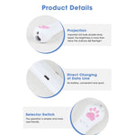 Giocattolo per proiezione di animali domestici Proiettore a LED ricaricabile tramite USB Cat Teaser Giocattoli interattivi, A Type-Red Laser+ Green Light, B Type-Red Laser+ Red Light, C Type-UV Light+Green Light, D Type -UV Light+Red Light