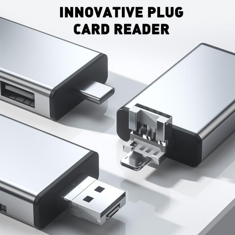 Lettore schede SD OTG 7 in 1 con adattatore USB-C