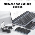 Lettore schede SD OTG 7 in 1 con adattatore USB-C