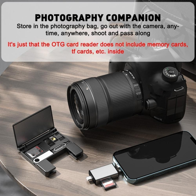 Lettore schede SD OTG 7 in 1 con adattatore USB-C