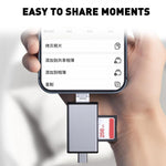 Lettore schede SD OTG 7 in 1 con adattatore USB-C
